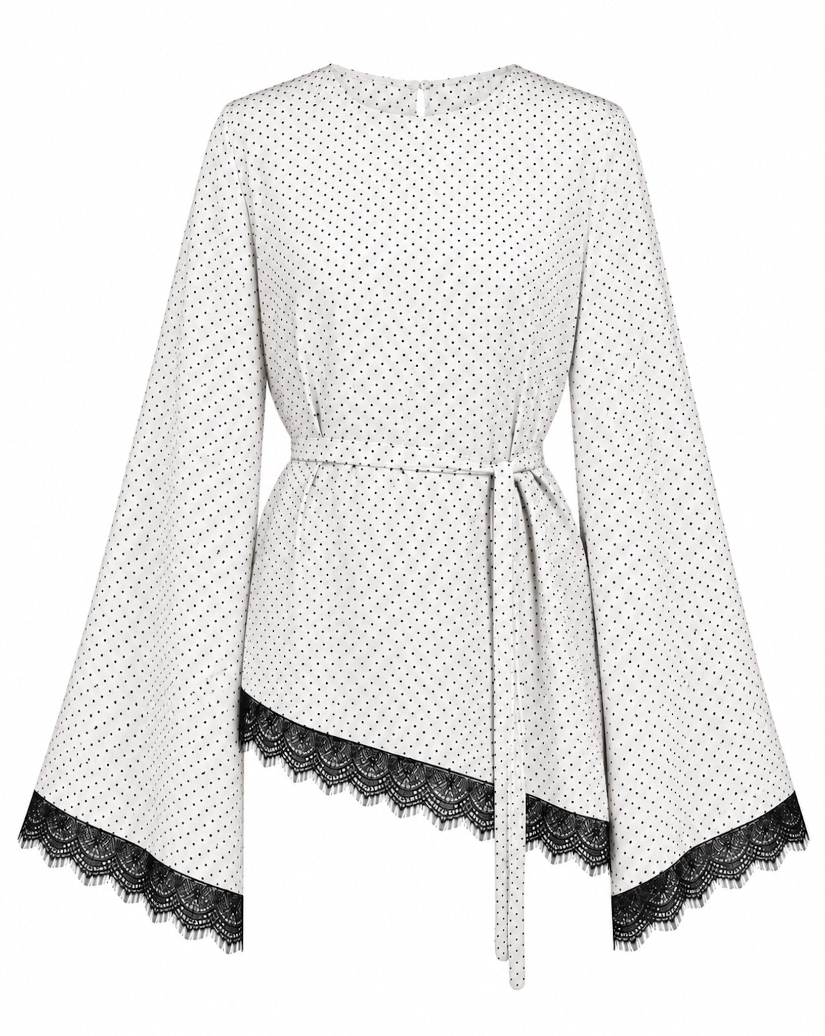 The Polka Dot Asymmetrical Top