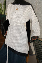 The Polka Dot Asymmetrical Top
