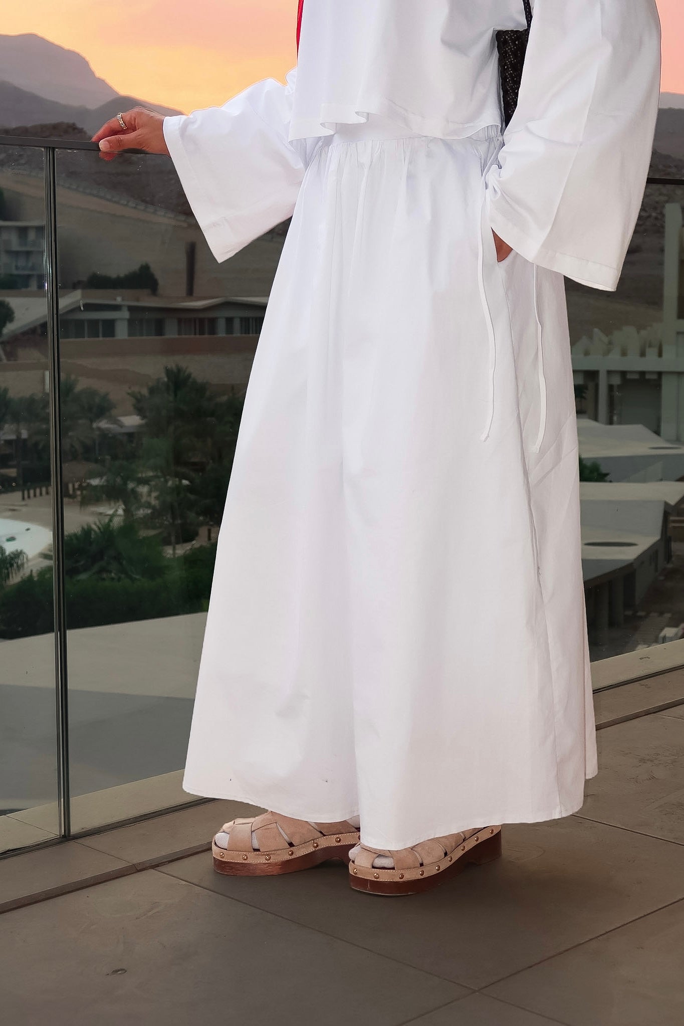 The Cloud Poplin Skirt