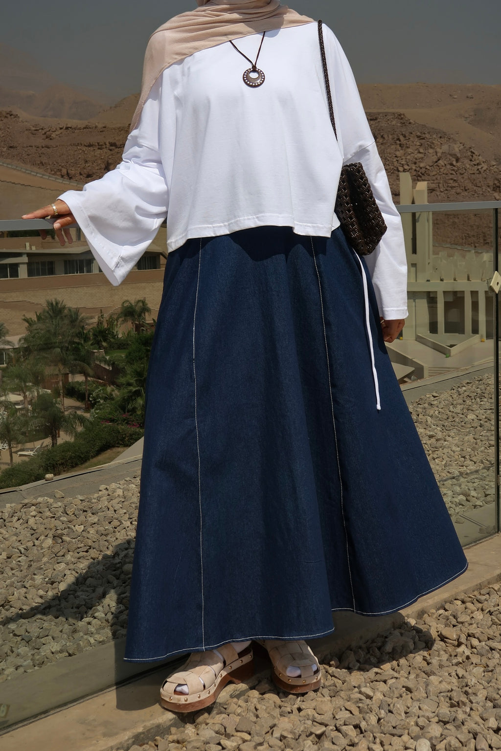 The Coastline Denim Skirt