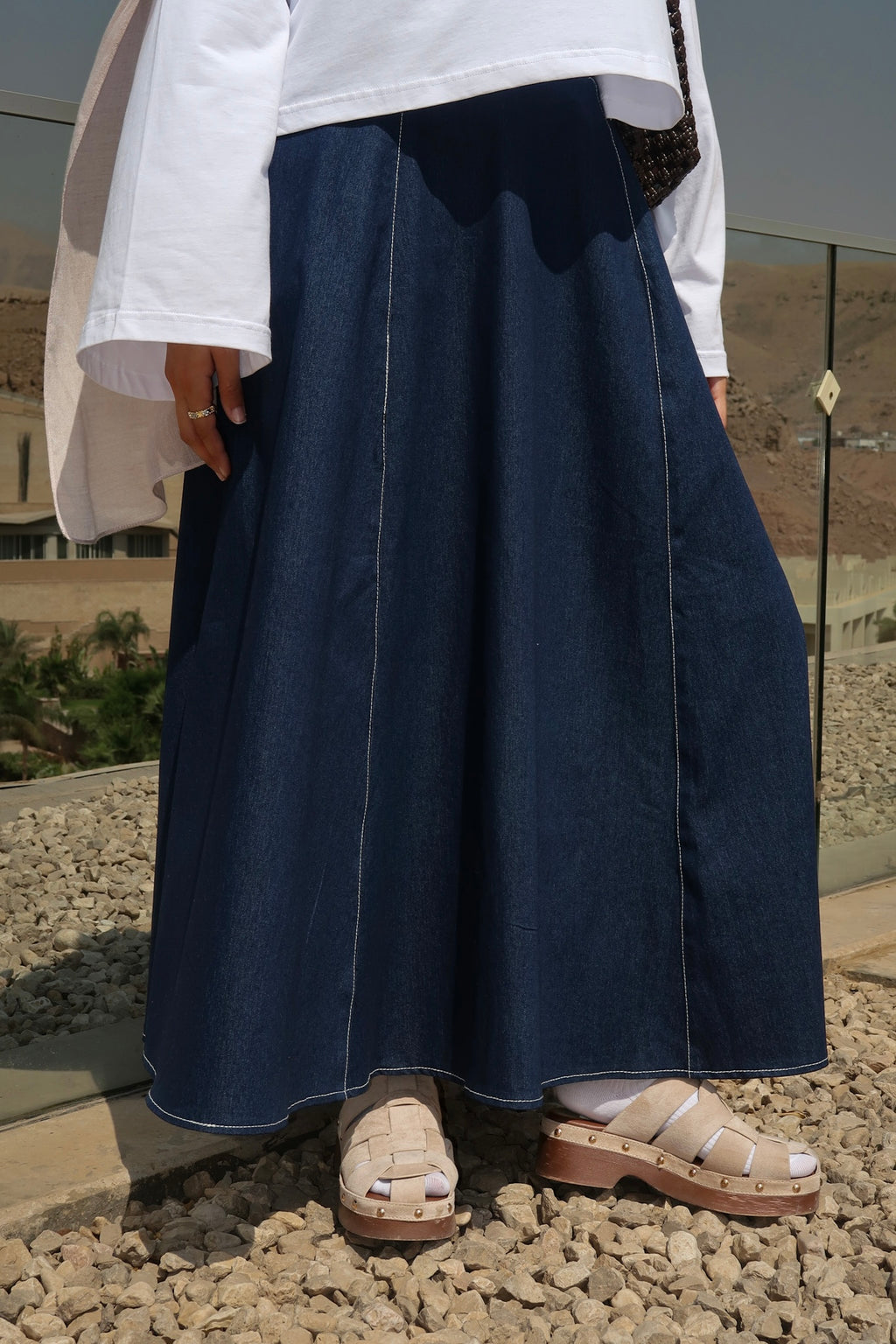 The Coastline Denim Skirt