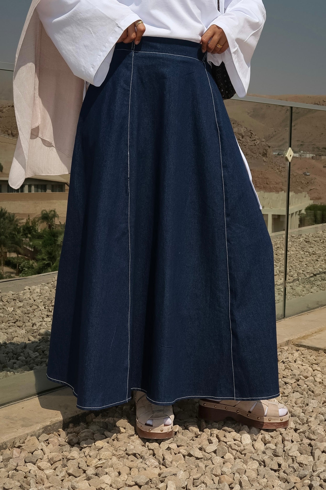 The Coastline Denim Skirt