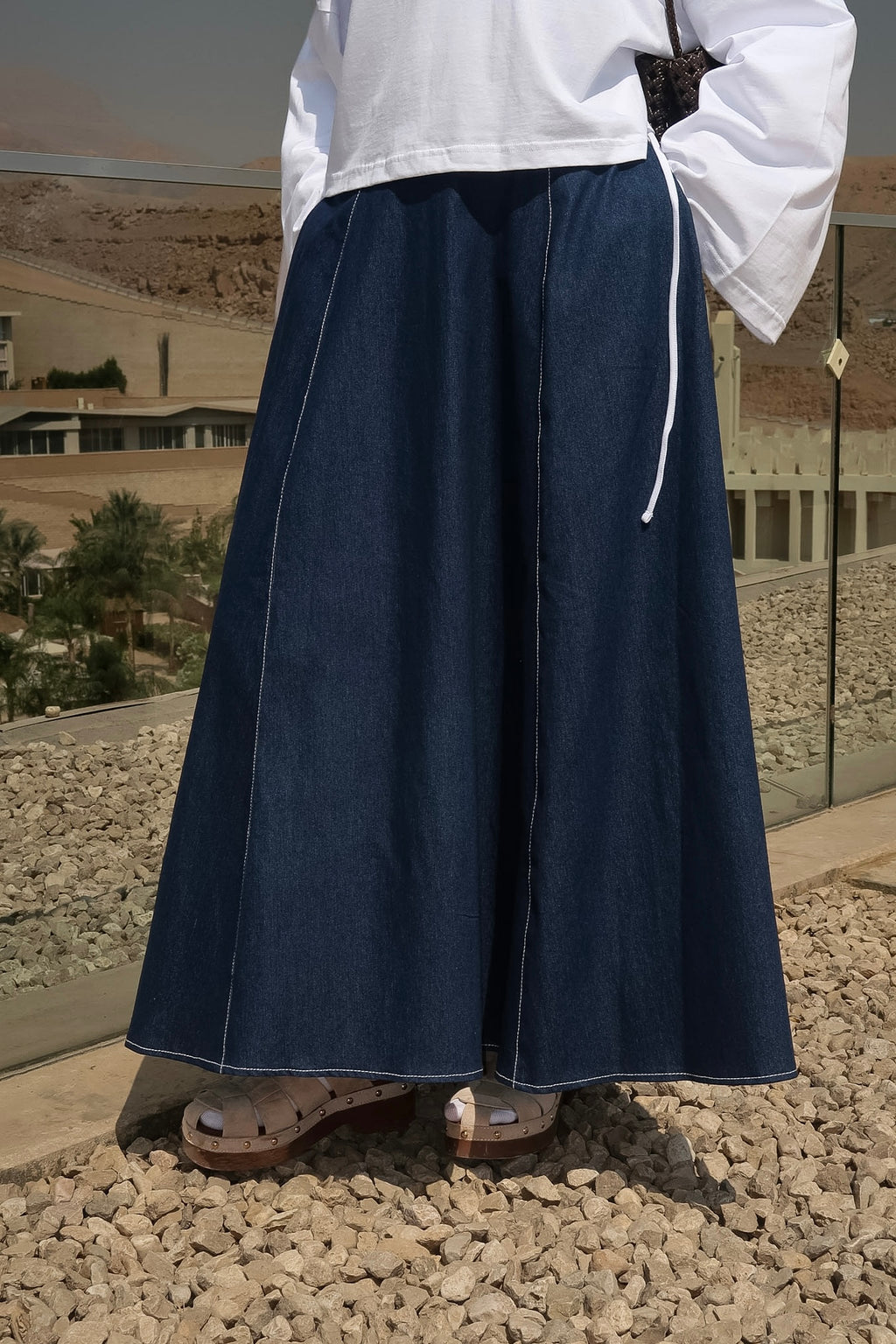 The Coastline Denim Skirt
