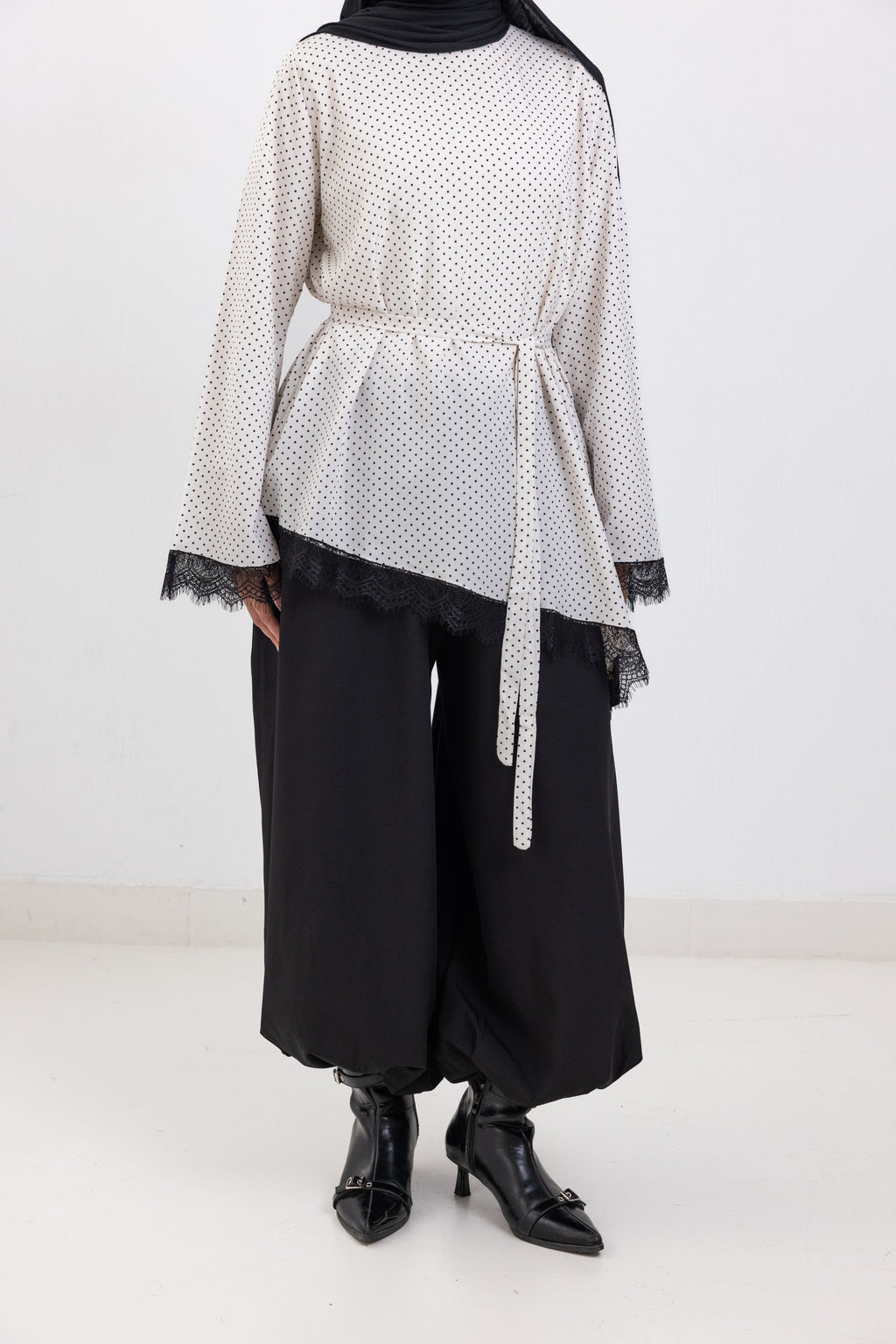 The Polka Dot Asymmetrical Top