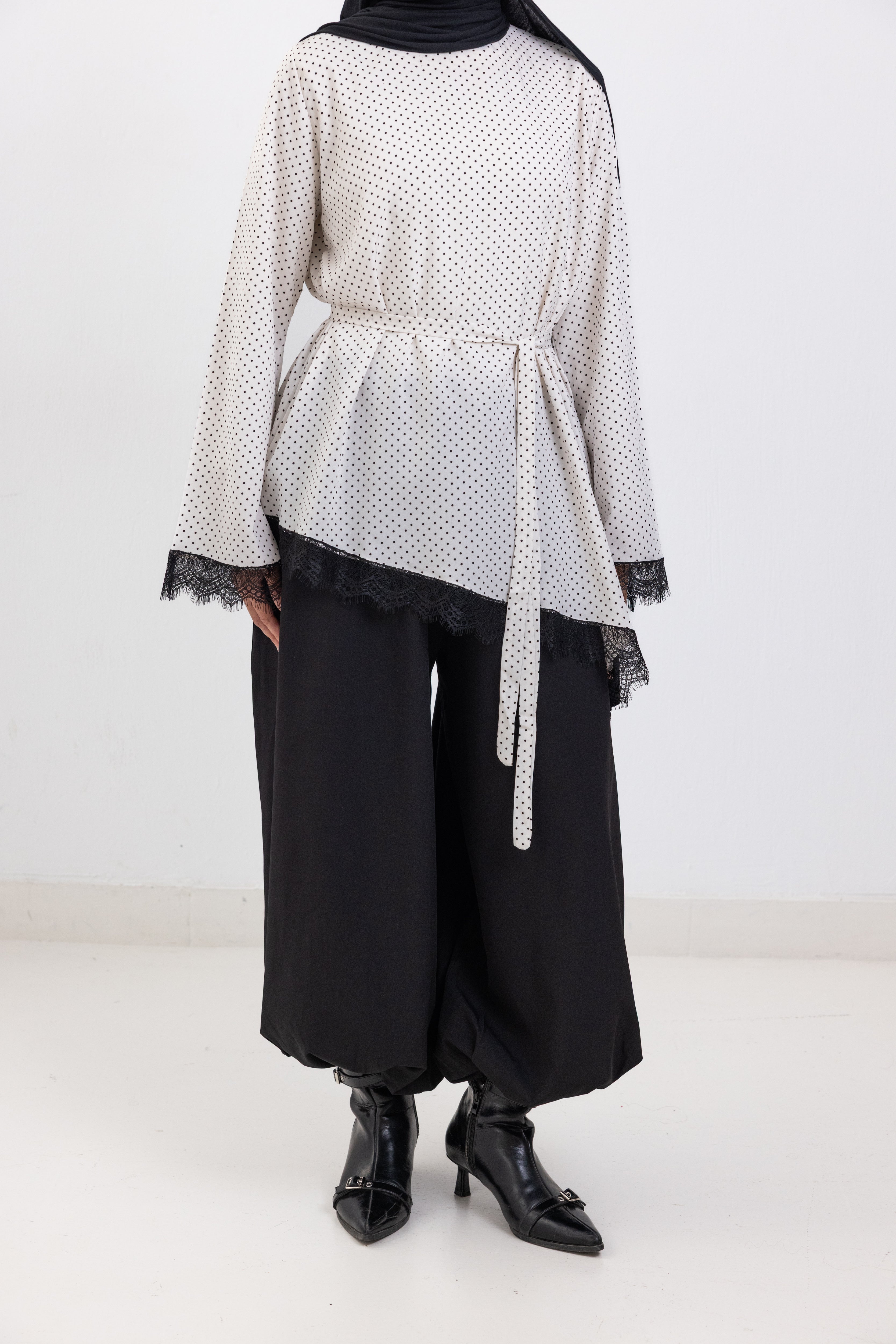 The Polka Dot Asymmetrical Top