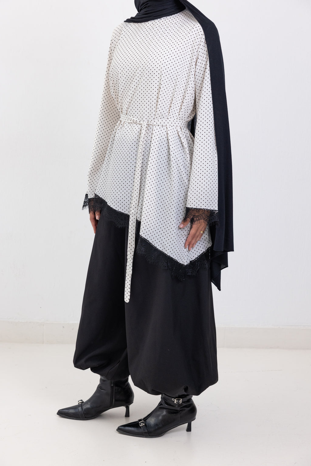 The Polka Dot Asymmetrical Top