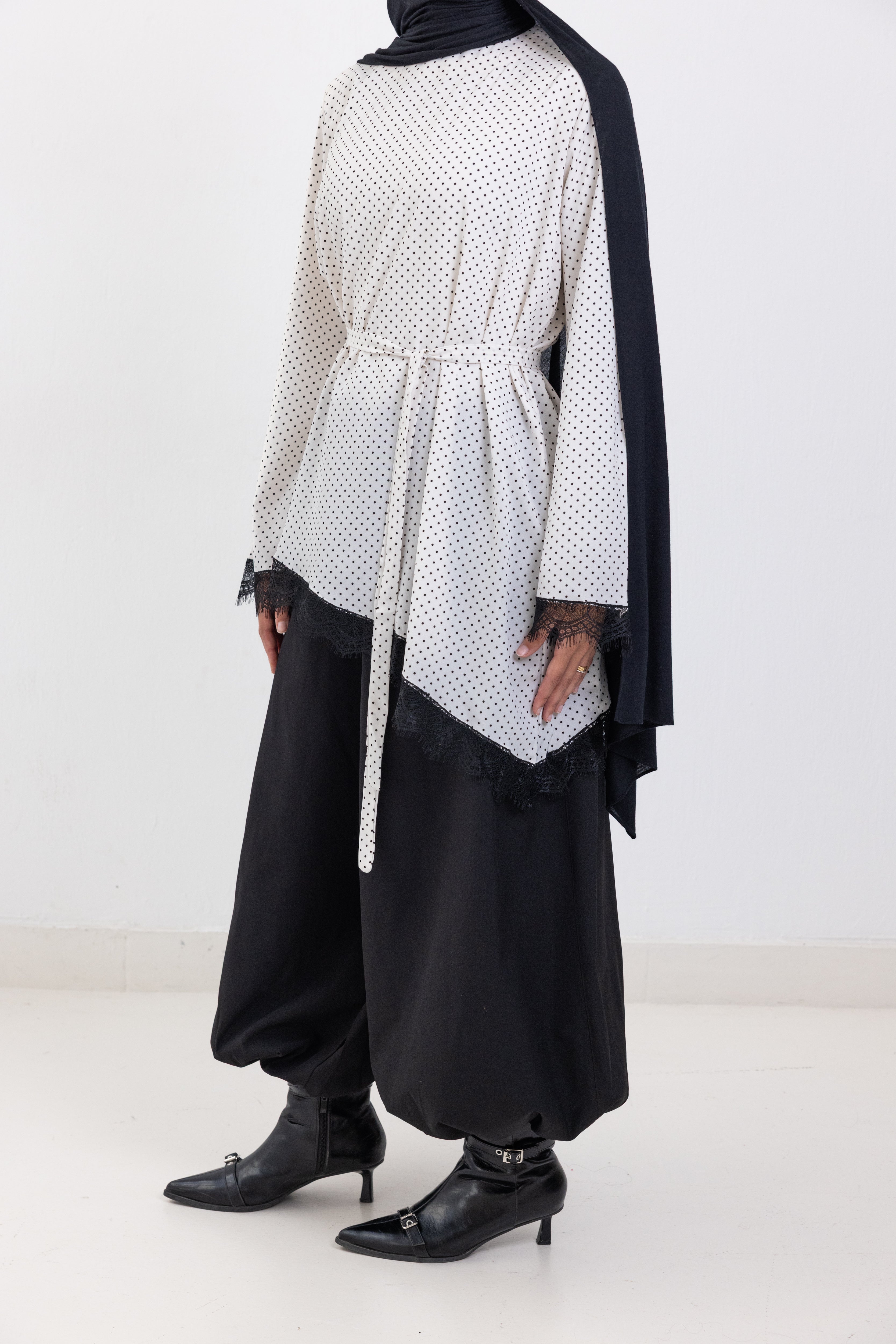 The Polka Dot Asymmetrical Top