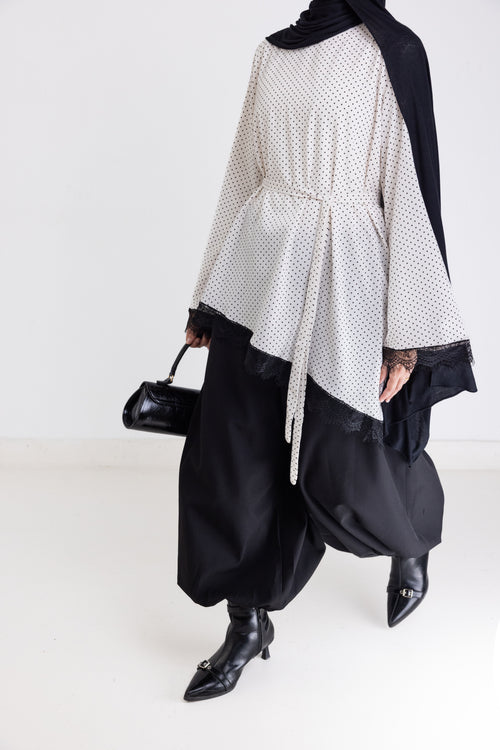 The Polka Dot Asymmetrical Top
